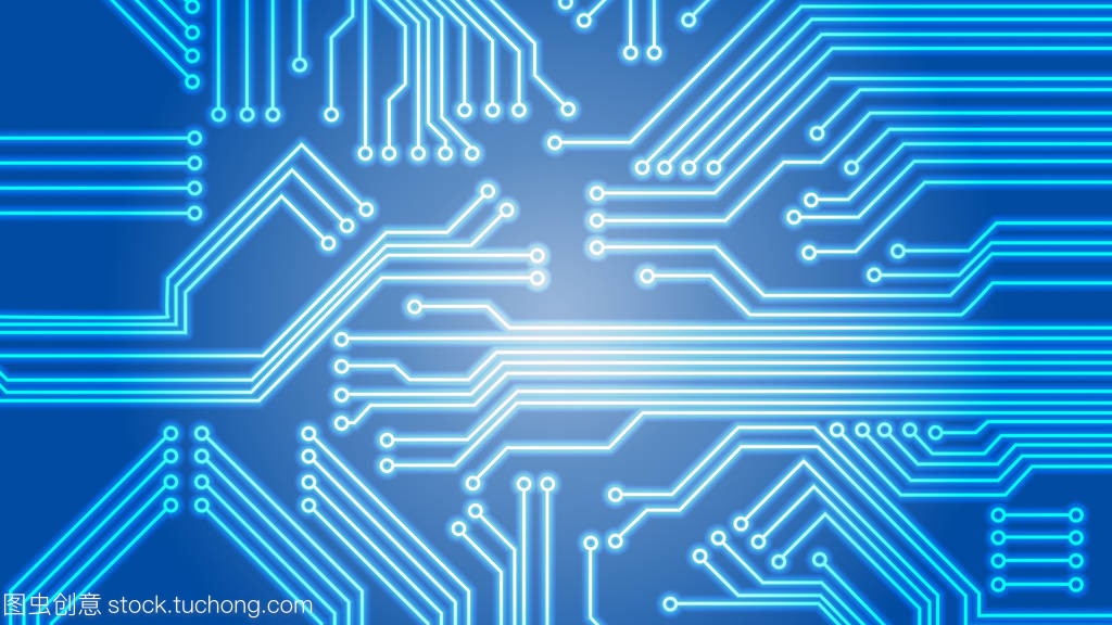 电路板矢量图与电子元器件设计中的光背景技术解析